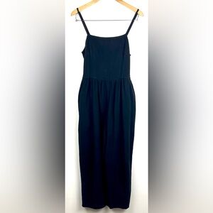 Loup Black Cotton Jumpsuit